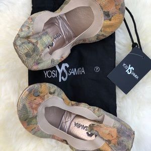 Yosi Samra foldable ballet flats w/ bag